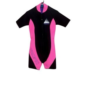 Women’s Small Swim Wetsuit - Black and Pink